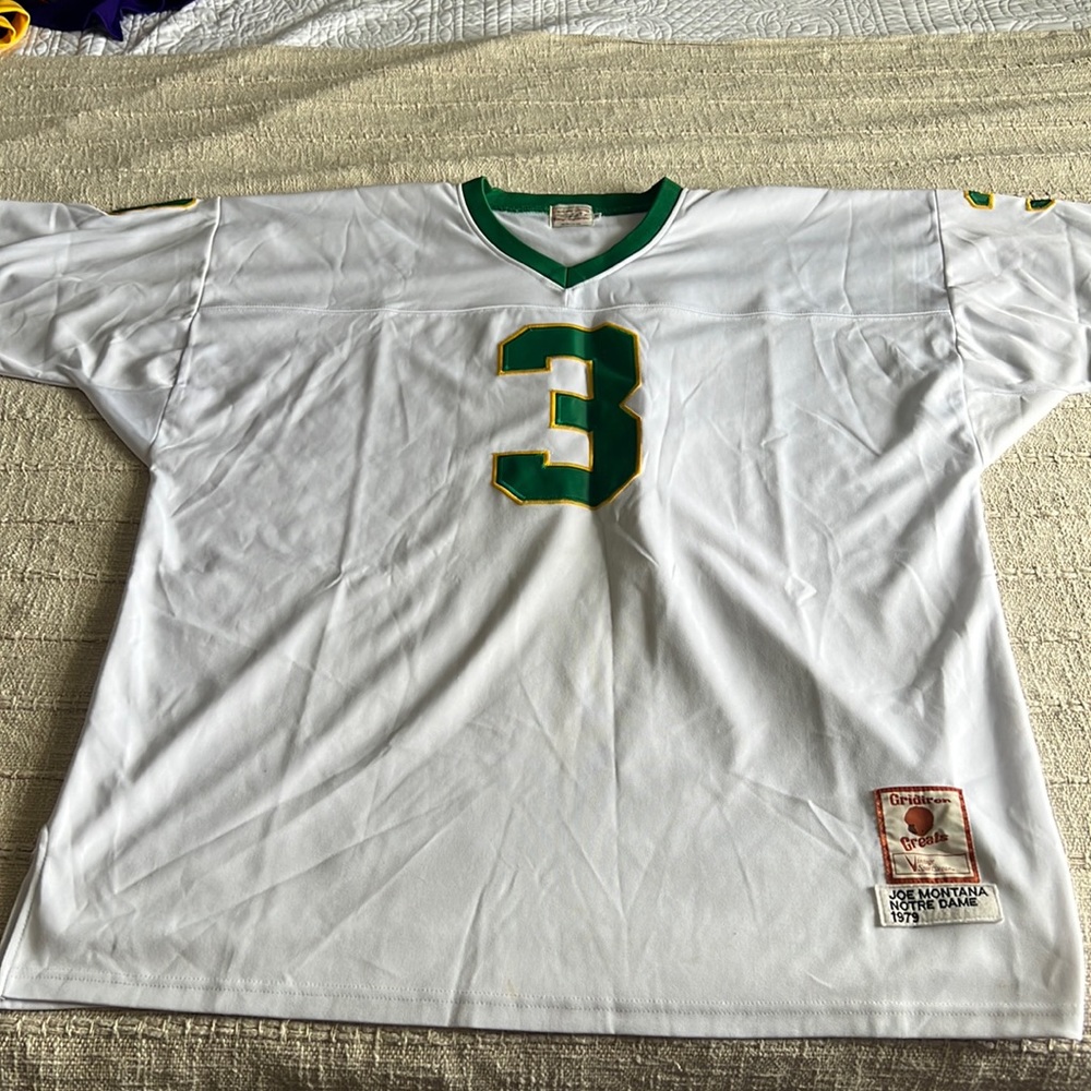 NotreDameFightingIrishJoeMontana Jersey. 4xl. Vintage Sportswear Gridiron Greats